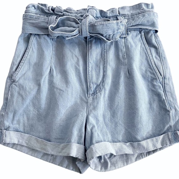 Express Paperbag High Rise Shorts - Picture 2 of 4